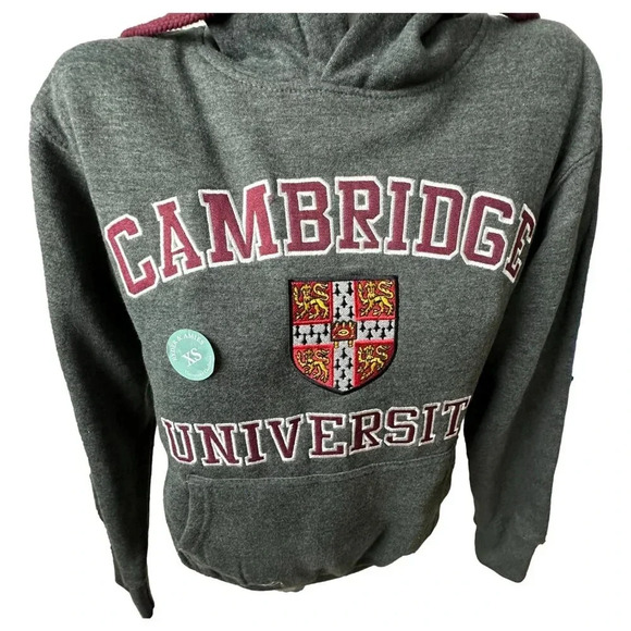 Cambridge University Official UK Hoodie Sweatshirt Size XS Womans Gray … - Picture 6 of 11